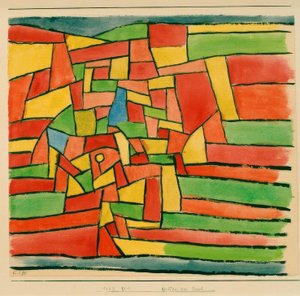 Tuin bij de Beek door Paul Klee